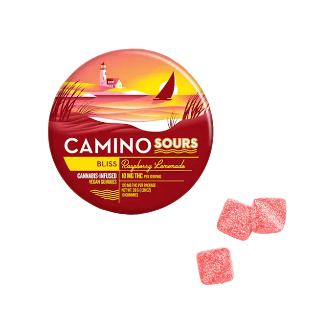 Camino | Gummy | 10pk | 100mg | BLISS Raspberry Lemonade Sours