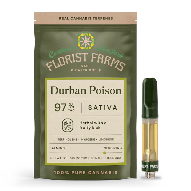 Florist Farms | Vape | 1g Cart | Durban Poison