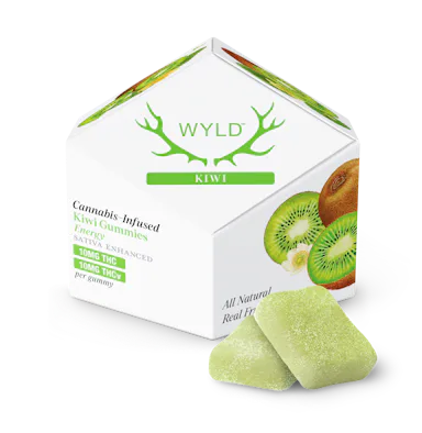 WYLD | Gummy | 10pk | 100mg | Energy Kiwi 1:1 (THC:THCV)
