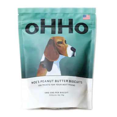 OHHO | CBD | Moe's Peanut Butter Dog Biscuits | 150mg