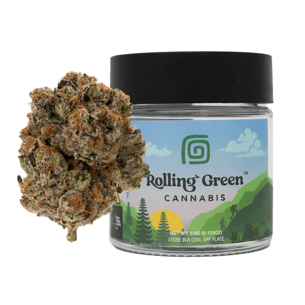 Rolling Green | Flower | Value Jar | 3.5g | Gas Face