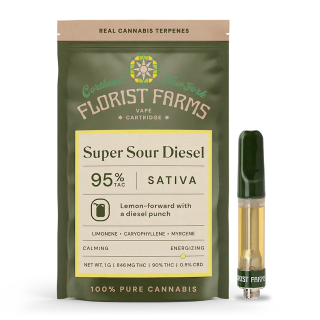 Florist Farms | Vape | 1g Cart | Super Sour Diesel