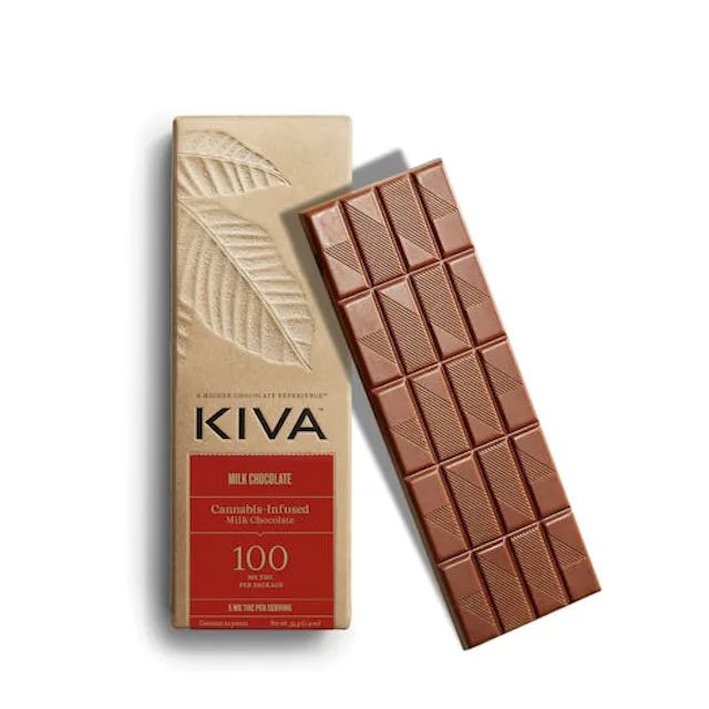 Kiva | 100mg | Bubble Hash Infused Milk Chocolate