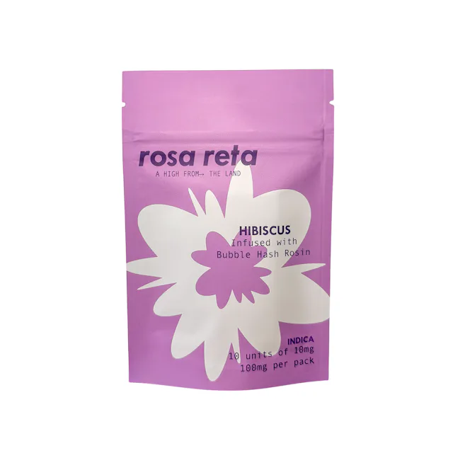 Rosa Reta | Gummy | 10pk | 100mg | Bubble Hash Rosin Hibiscus