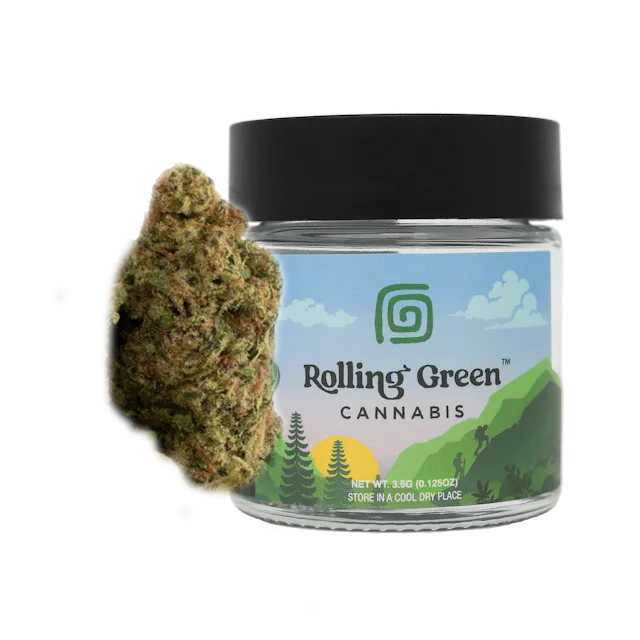 Rolling Green | Flower | Value Jar | 3.5g | Lemon Cherry Gelato