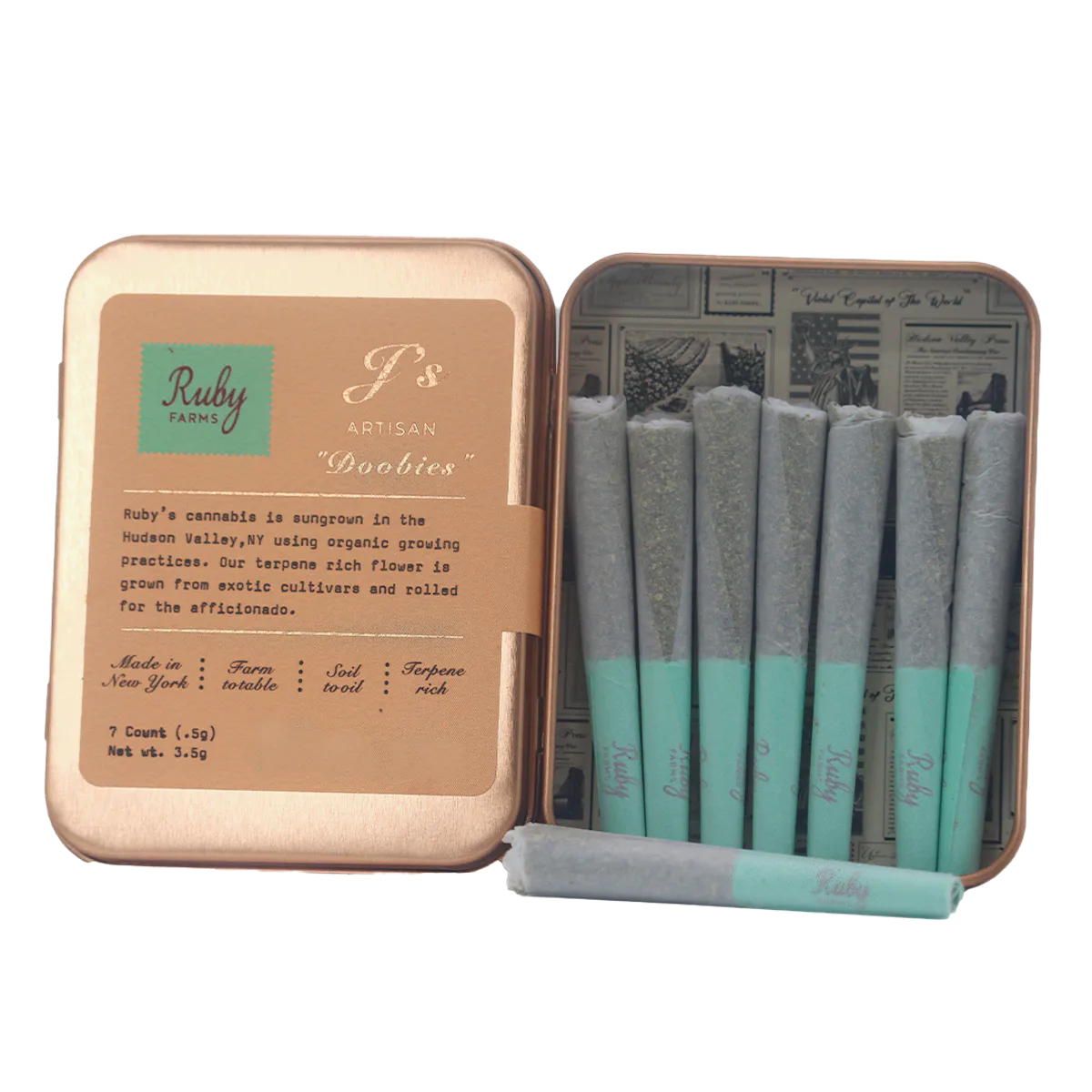 Ruby Farms | Preroll | 7pk | 3.5g | Super Lemon Haze Doobies