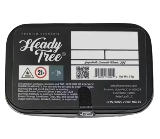 Heady Tree | Preroll | 7pk | 3.5g | Kief Infused Shorty’s Blue Nerdz