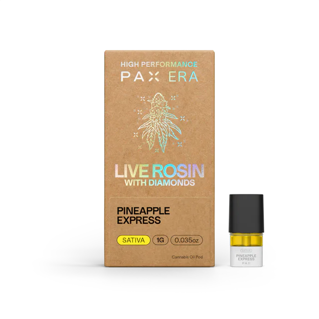 Pax | Vape | 1g Pod | Live Rosin & Diamonds Pineapple Express