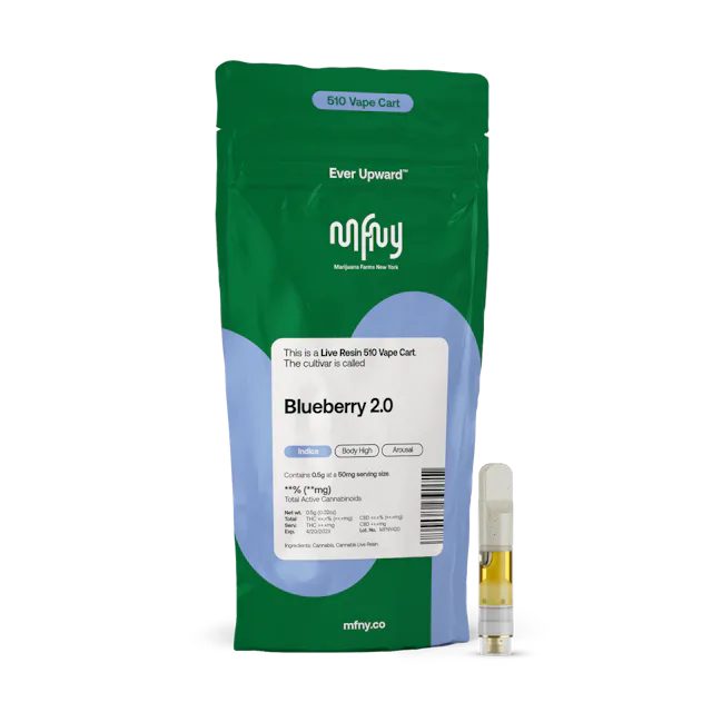 MFNY | Vape | .5g Cart | Live Resin Blueberry 2.0