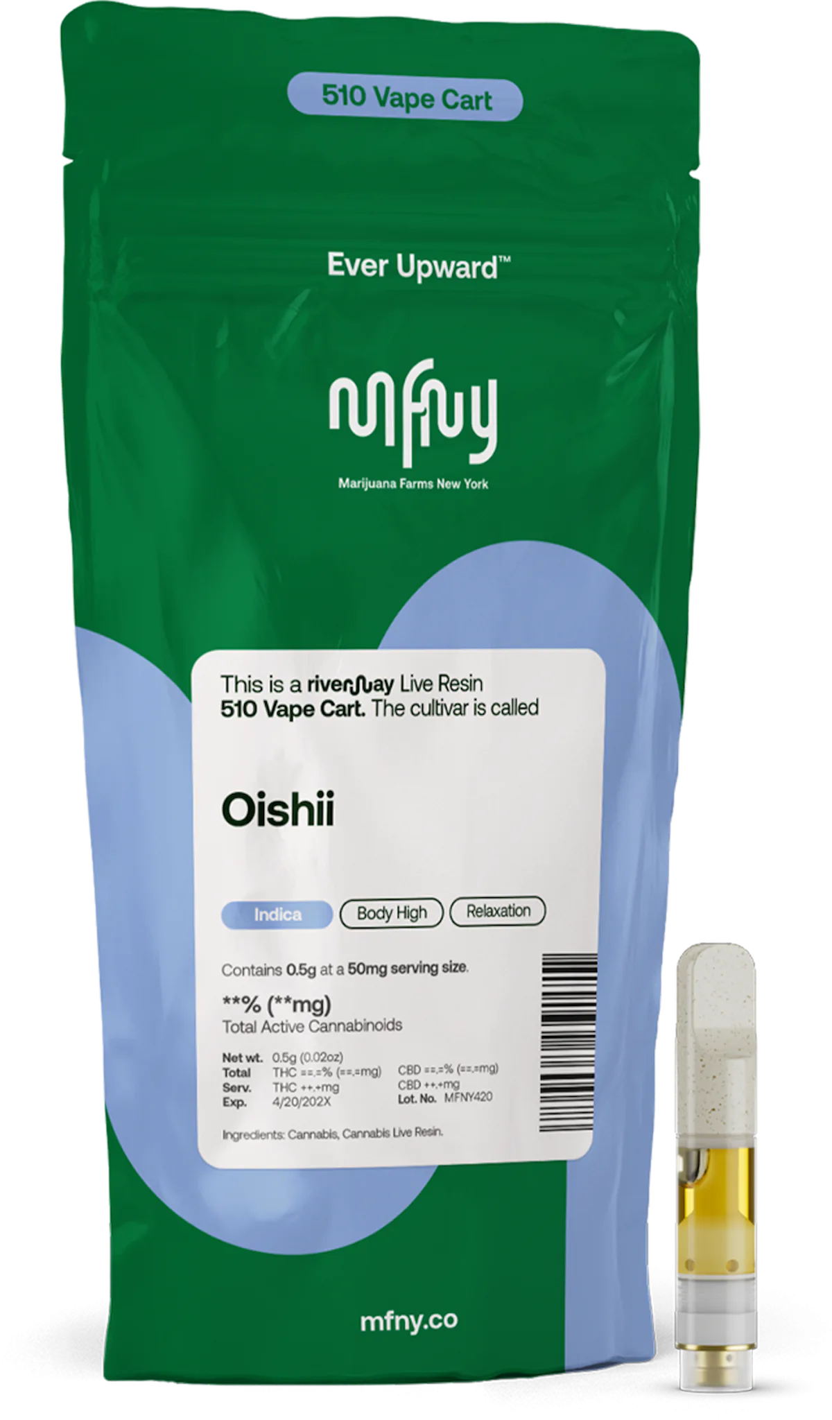 MFNY | Vape | .5g Cart | Live Resin Oishii