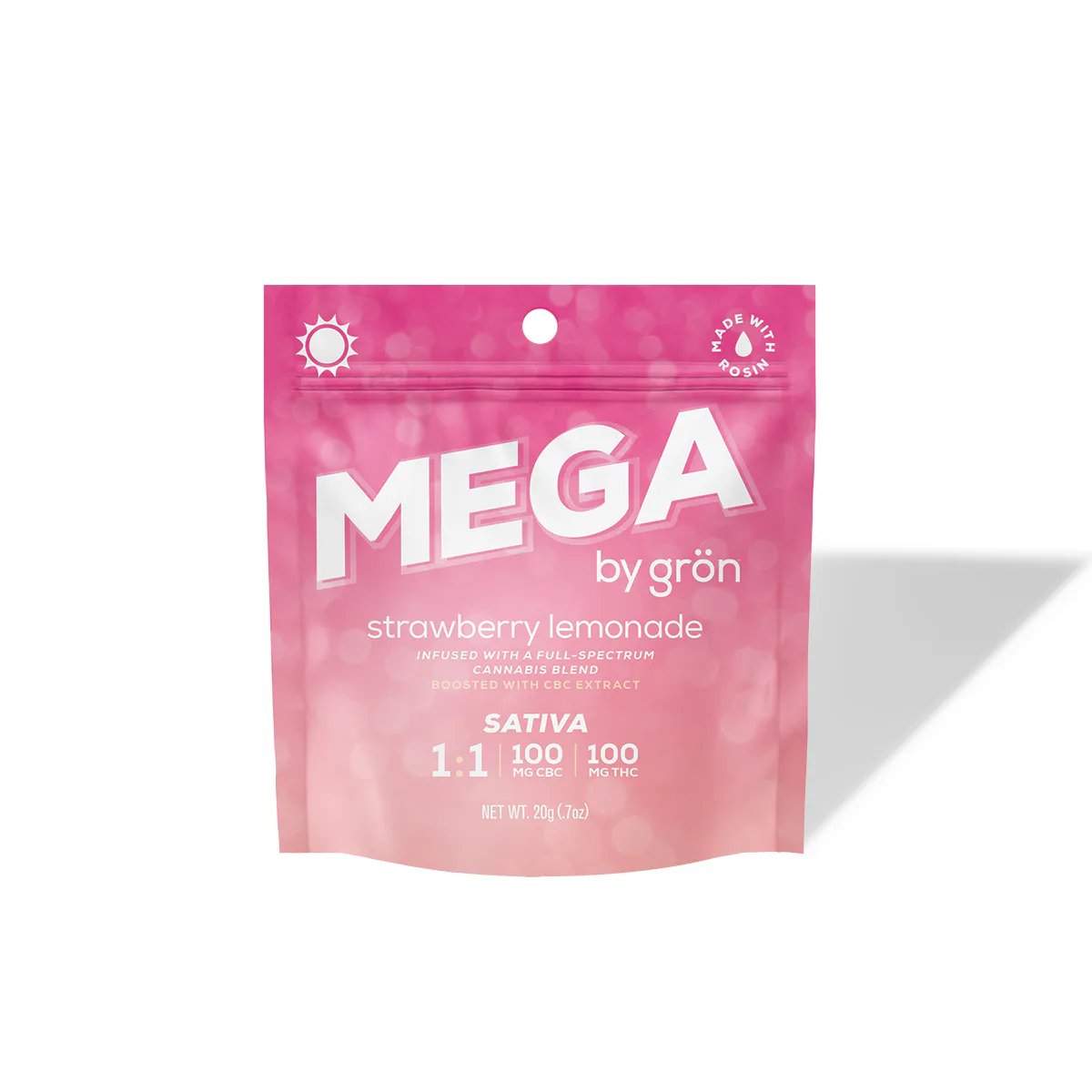 Gron | Gummy | 100mg | 1:1 | Mega Strawberry Lemonade