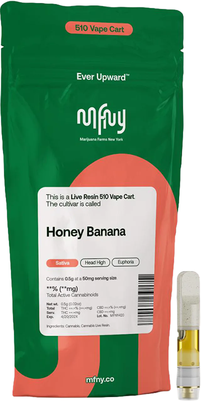 MFNY | Vape | .5g Cart | Live Resin Honey Banana