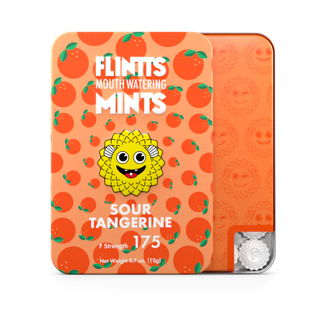 Flintts Mints | 28pk | Sour Tangerine