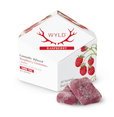 WYLD | Gummy | 10pk | 100mg | Active Raspberry