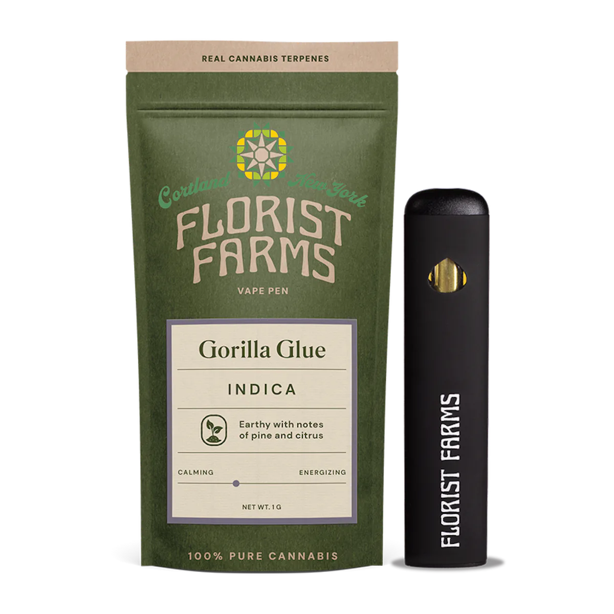 Florist Farms | Vape | 1g AIO | Gorilla Glue