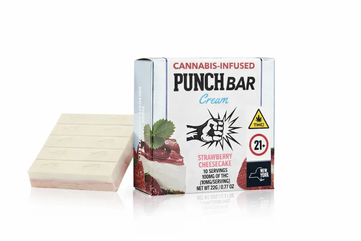 Punch Bar | Chocolate | 100mg | Strawberry Cheesecake