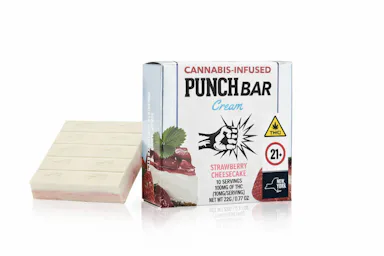 Punch Bar | Chocolate | 100mg | Strawberry Cheesecake