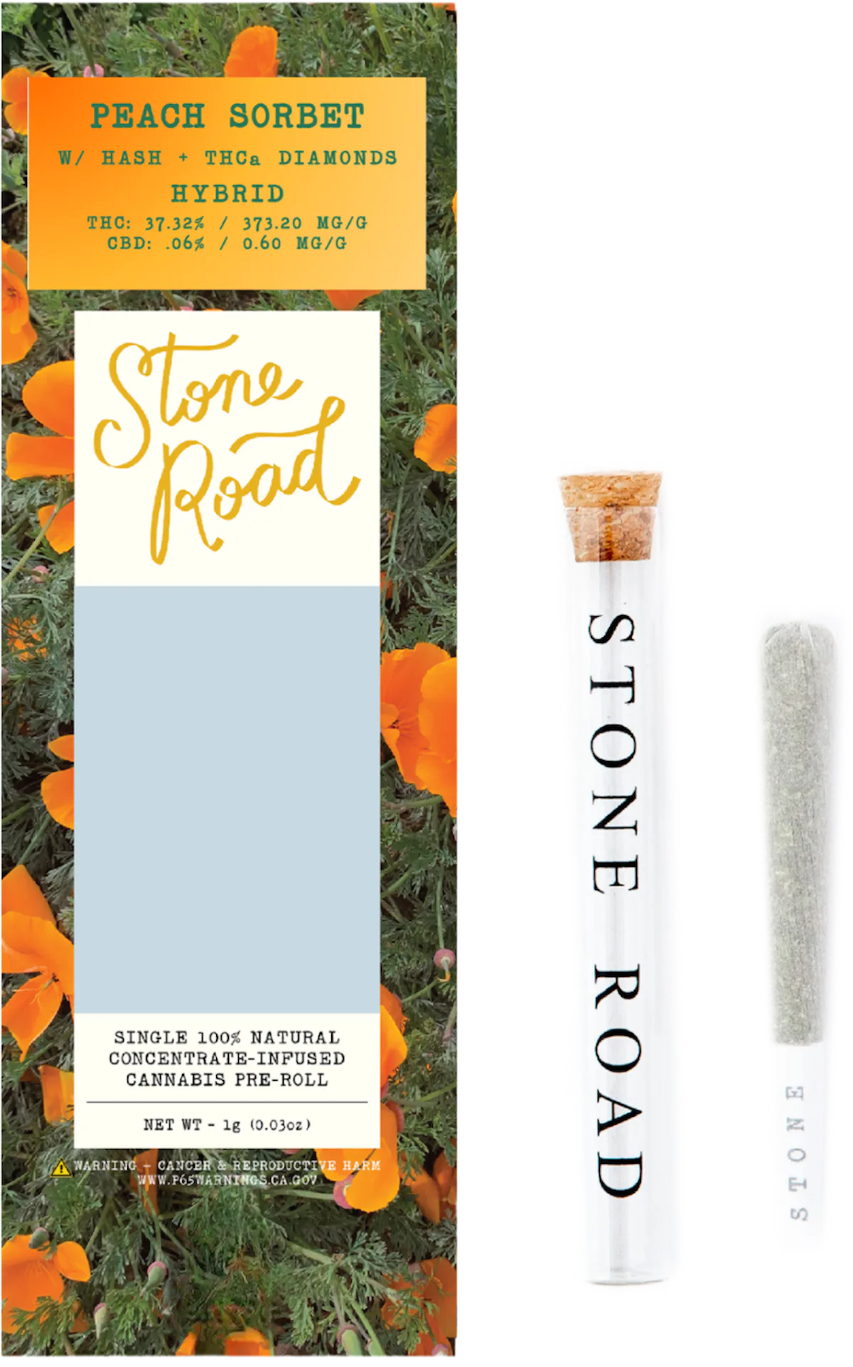 Stone Road | Preroll | 1g | Infused Peach Sorbet