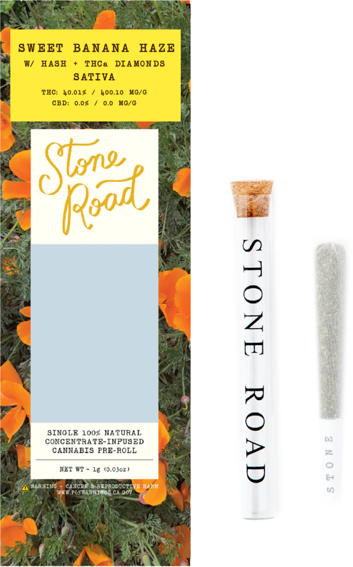 Stone Road | Preroll | 1g | Infused Sweet Banana Haze