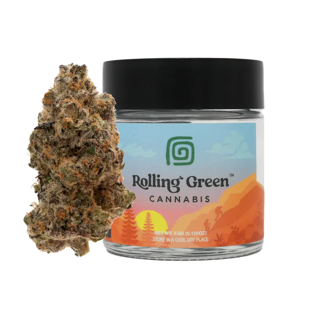 Rolling Green | Flower | Standard Jar | 3.5g | Lemon Berry