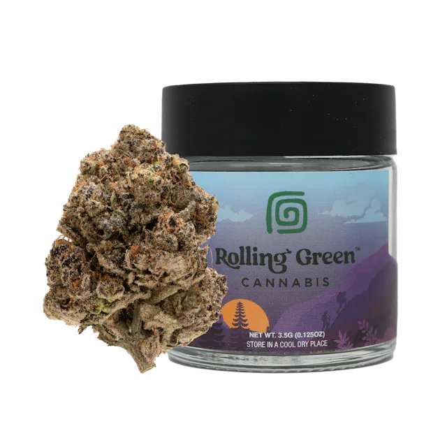 Rolling Green | Flower | Premium Jar | 3.5g | Flap Jack