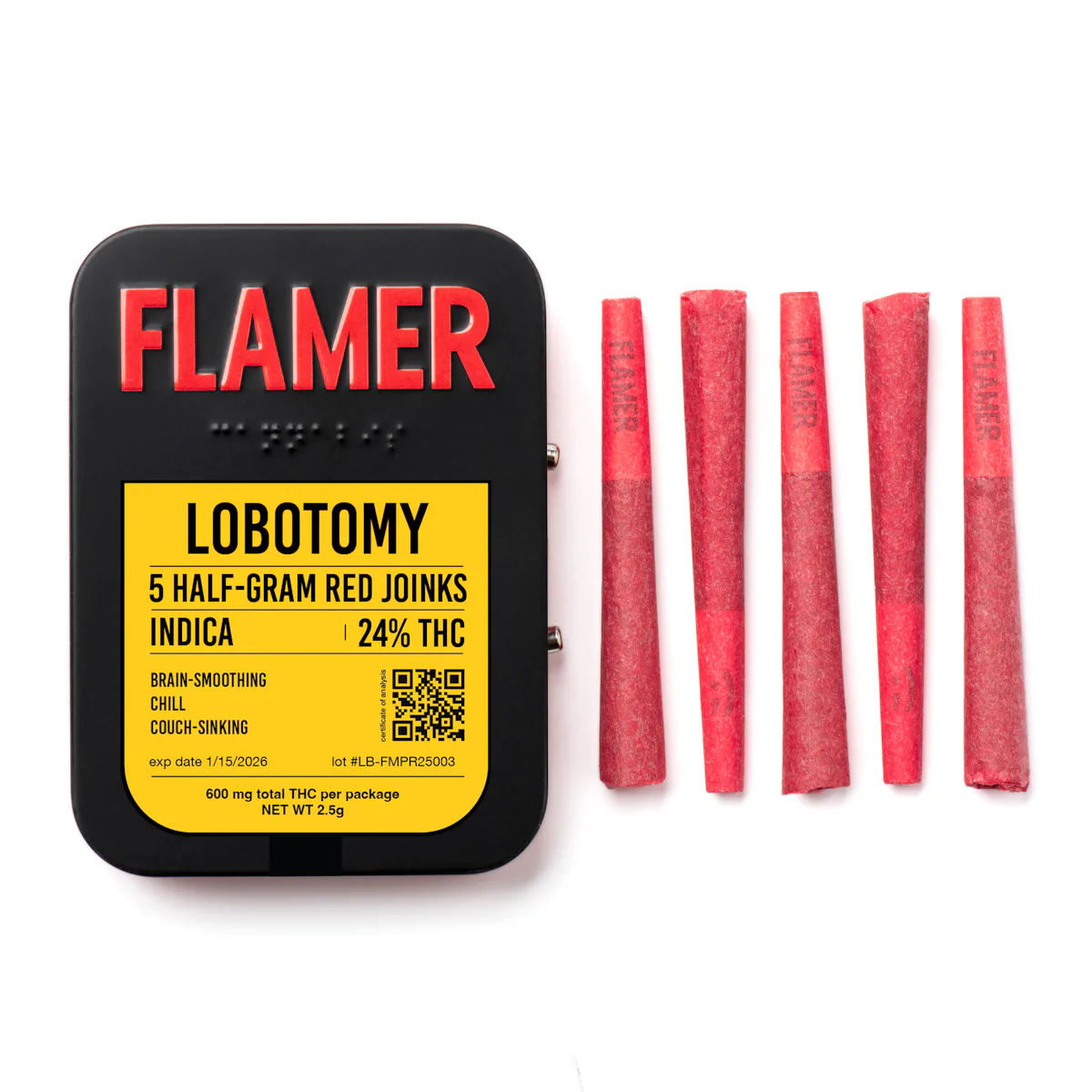 Flamer | Preroll | 5pk | 2.5g | Lobotomy