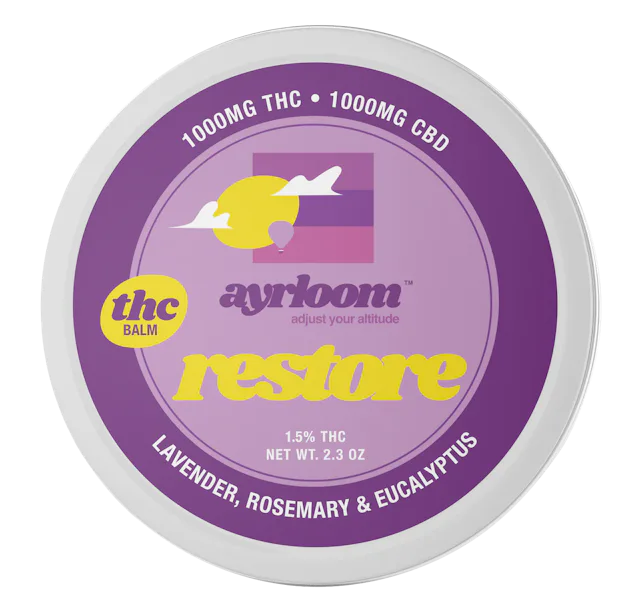 Ayrloom | Topical | 1:1 | Restore Balm Lavender, Rosemary & Eucalyptus 1000mg
