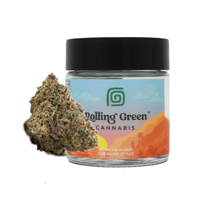 Rolling Green | Flower | Standard Jar | 3.5g | Blue Runtz