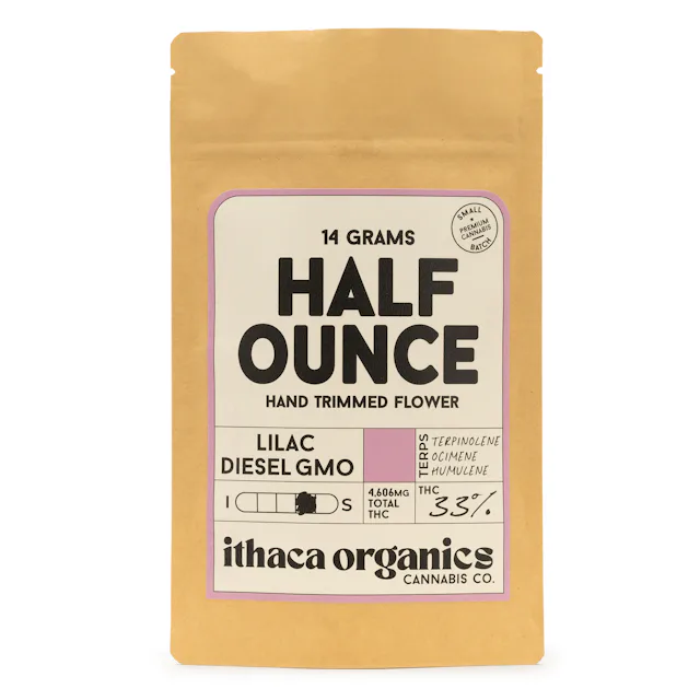 Ithaca Organics | Flower | 14g | Lilac Diesel GMO