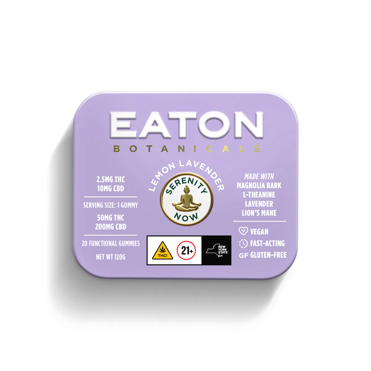 Eaton Botanicals | 20pk | 50mg | Serenity Now Lemon Lavender