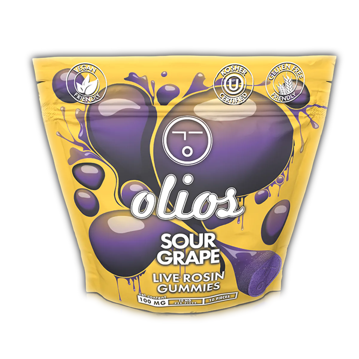 Olio | Gummy | 100mg | Live Rosin Sour Grape