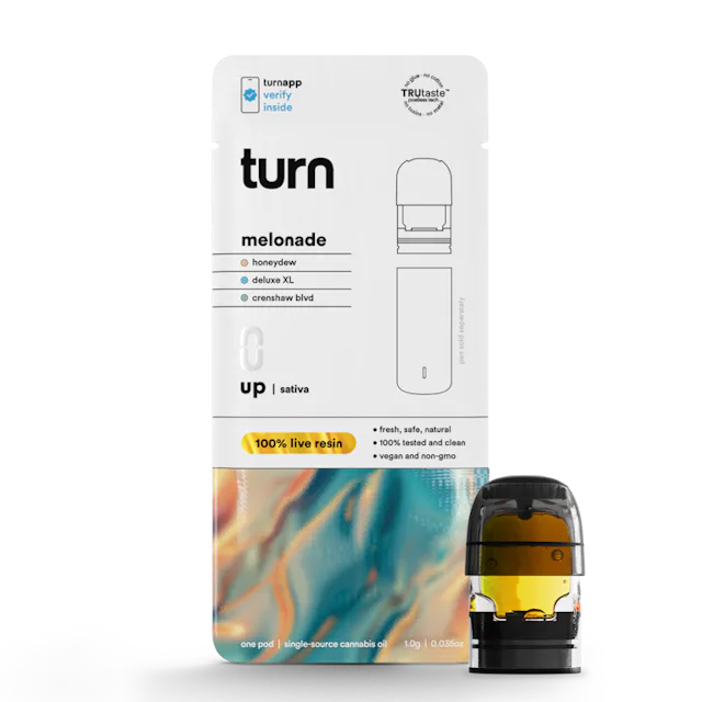 Turn | Vape | 1g Pod | Live Resin Melonade