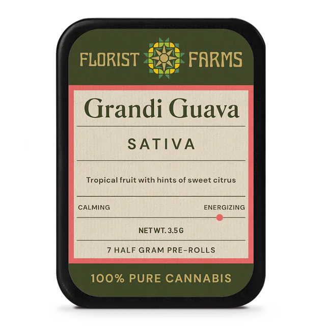 Florist Farms | Preroll | 7pk | 3.5g | Grandi Guava