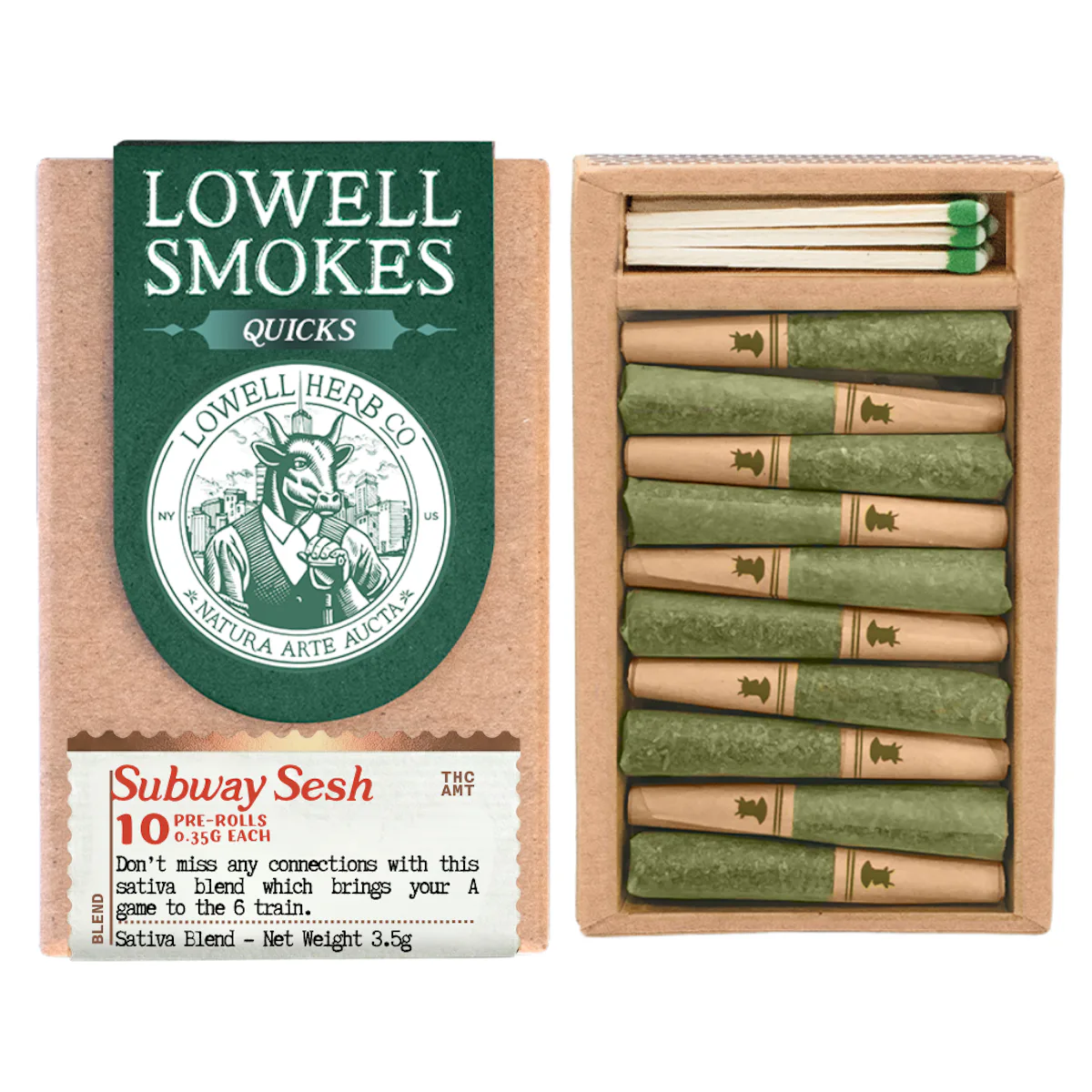 Lowell | Preroll | 10pk | 3.5g | Subway Sesh
