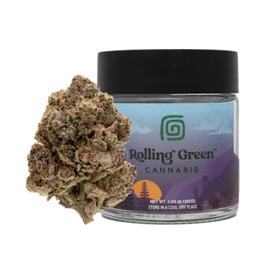 Rolling Green | Flower | Premium Jar | 3.5g | Flap Jack