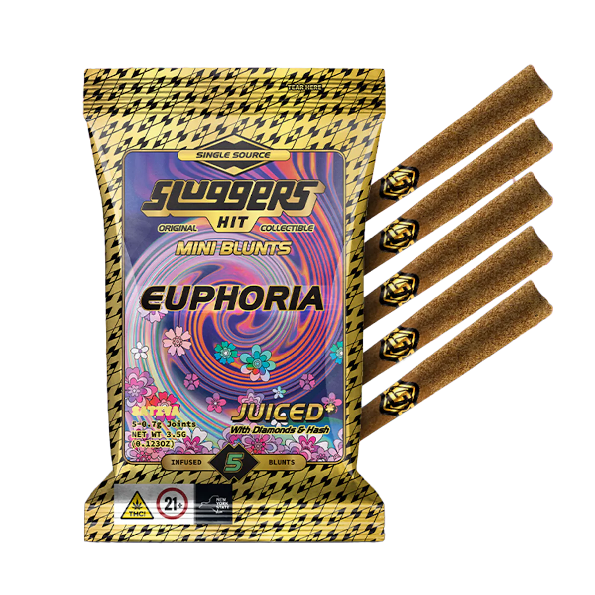 Sluggers | Blunt | 5pk | 3.5g | Infused Euphoria