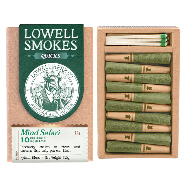 Lowell | Preroll | 10pk | 3.5g | Mind Safari