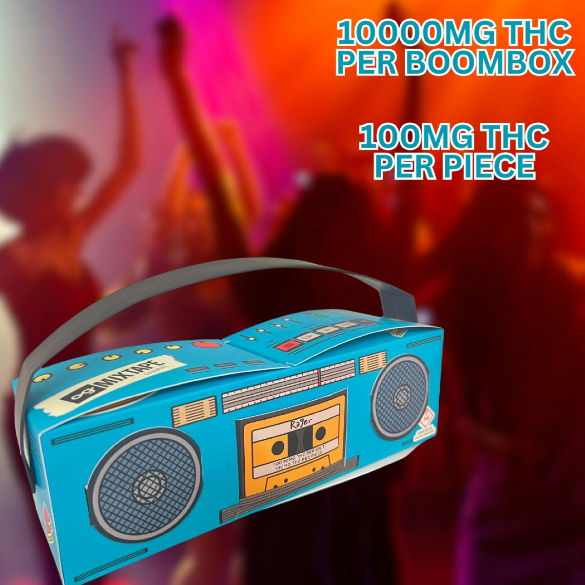 Mixtapes 10000mg Rager Boombox Gummies