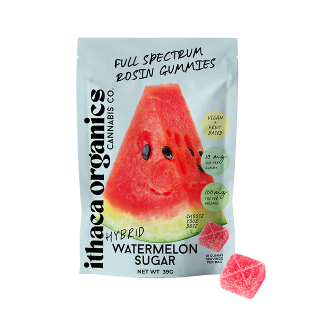 Ithaca Organics | Gummy | 10pk | 100mg | Rosin Watermelon Sugar