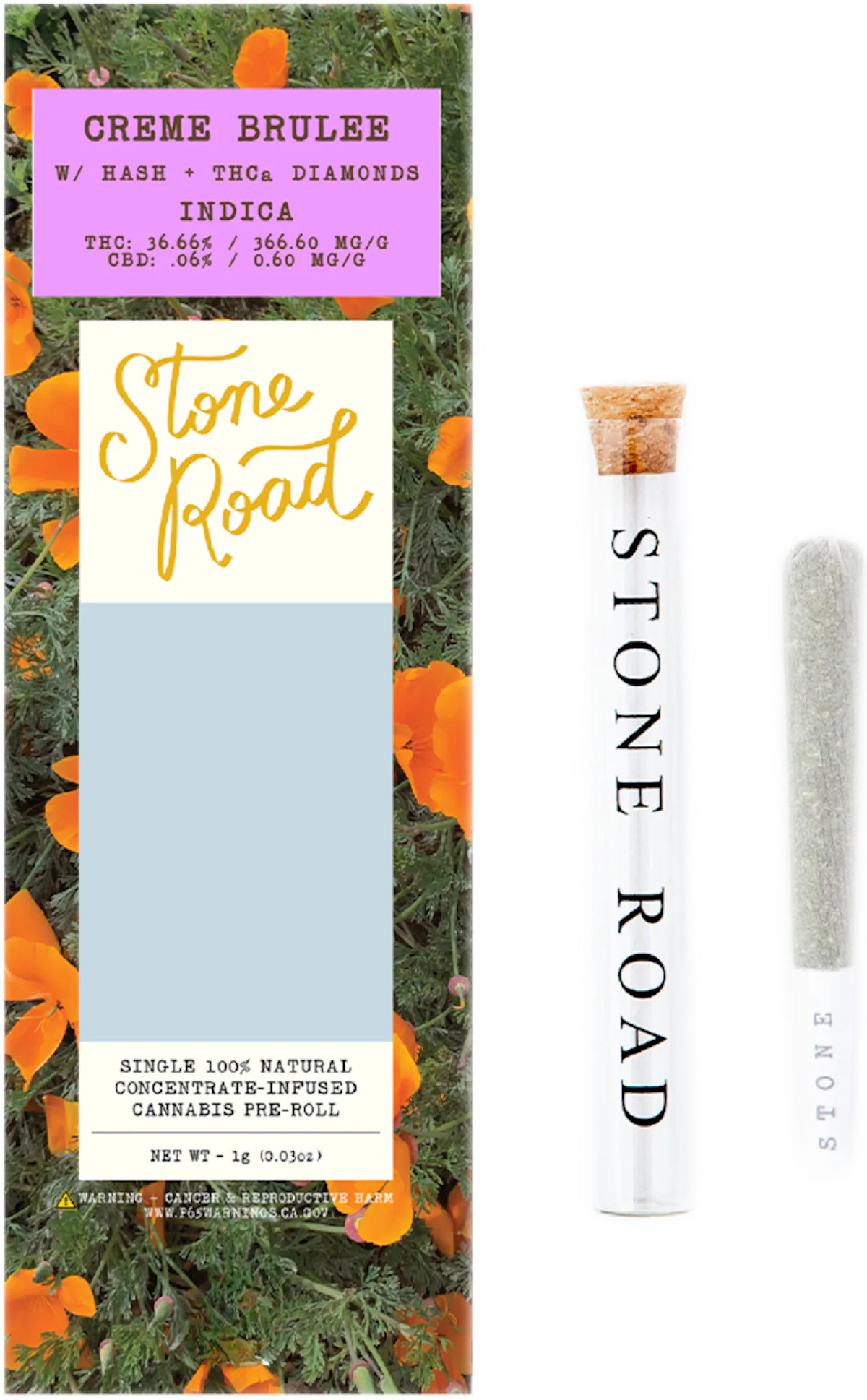 Stone Road | Preroll | 1g | Infused Creme Brulee