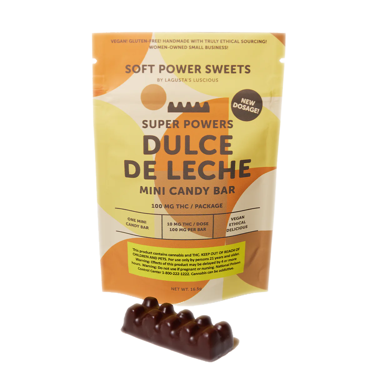 Soft Power Sweets | Edibles | 100mg | 'High Dose' Dulce De Leche