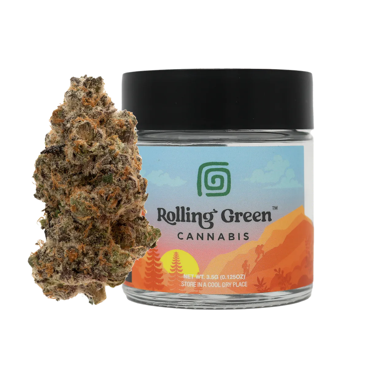 Rolling Green | Flower | Standard Jar | 3.5g | Lemon Berry