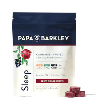 Papa & Barkley | Gummy | 20pk | 100mg | 1:1:1 | Sleep | Berry Pomegranate (THC:CBD:CBN)
