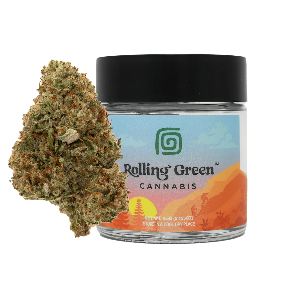 Rolling Green | Flower | Standard Jar | 3.5g | Code Red