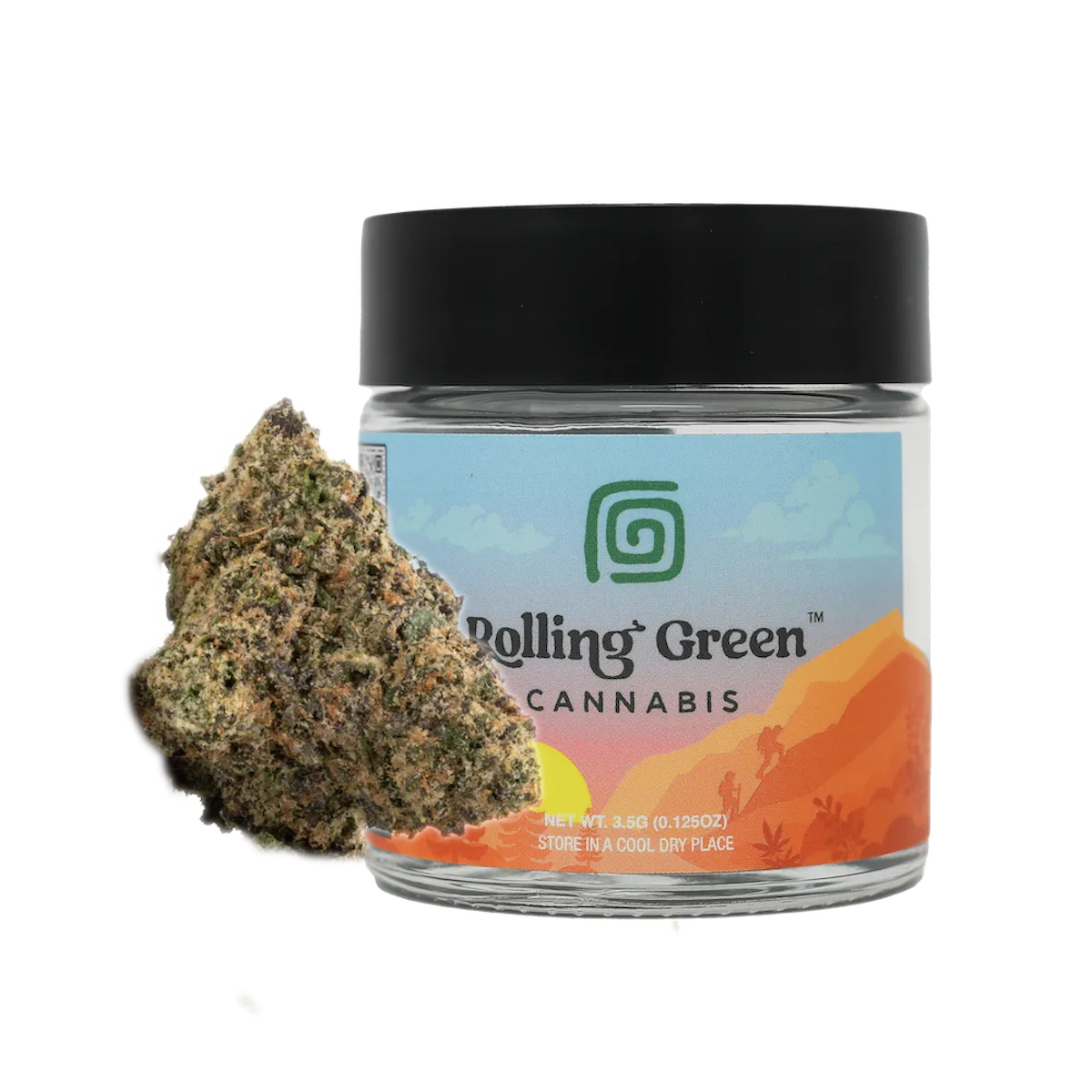 Rolling Green | Flower | Standard Jar | 3.5g | Blue Runtz