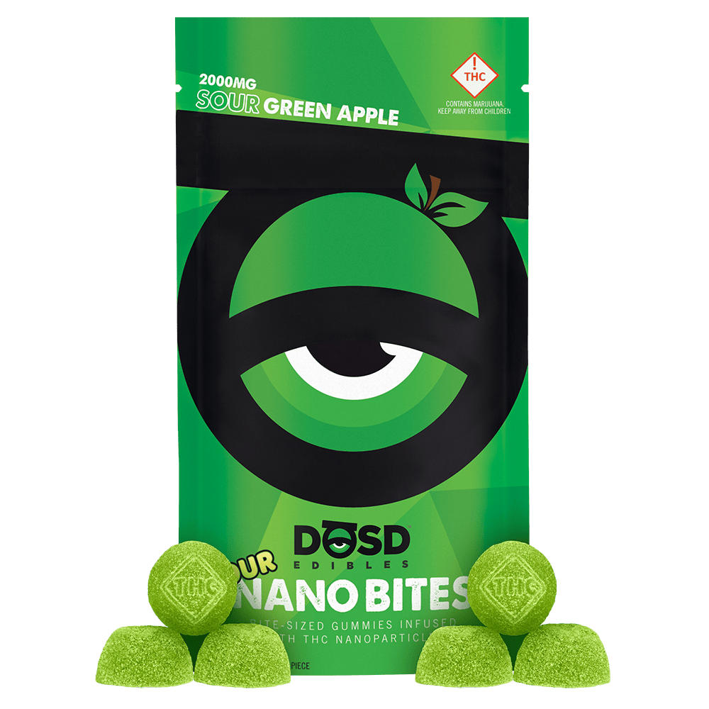 2000mg Sour Green Apple Gummies