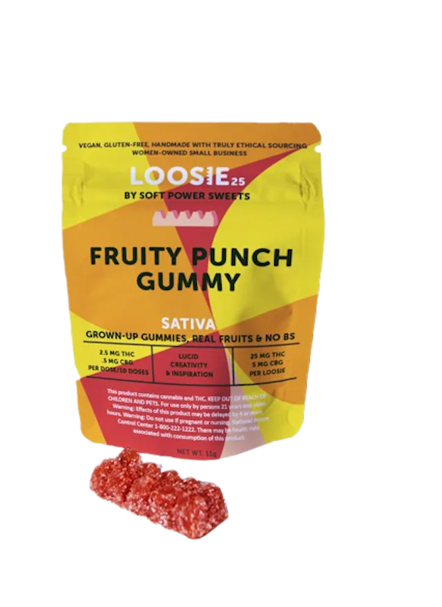 Soft Power Sweets | Gummy | 1pk | 25mg | Loosie Fruit Punch