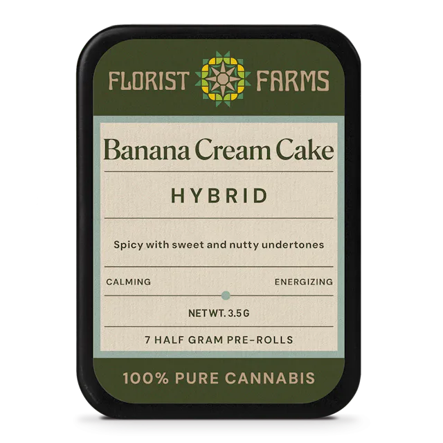 Florist Farms | Preroll | 7pk | 3.5g | Banana Cream Cake x Jealousy