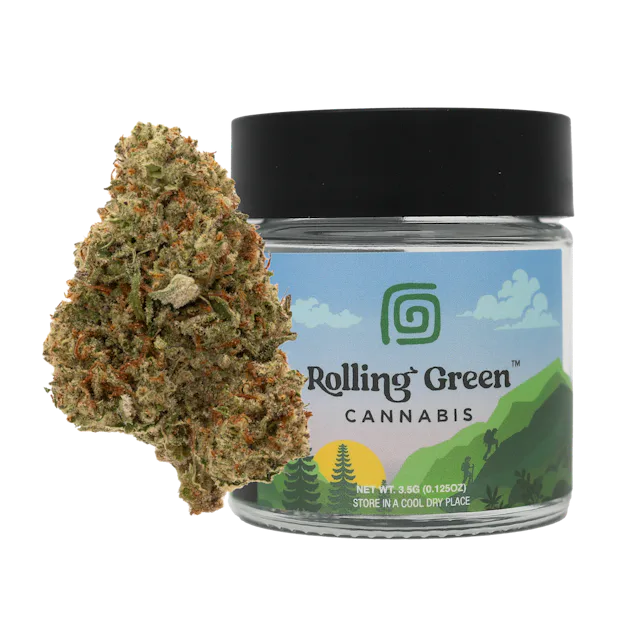 Rolling Green | Flower | Value Jar | 3.5g | White Chocolate Chip