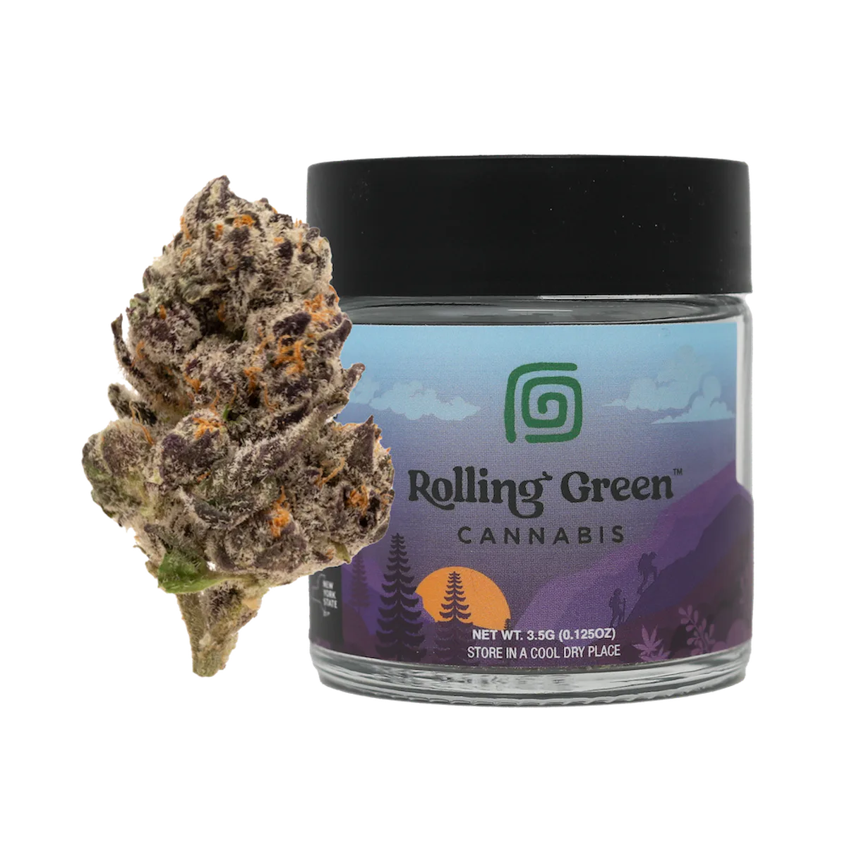 Rolling Green | Flower | Premium Jar | 3.5g | Power